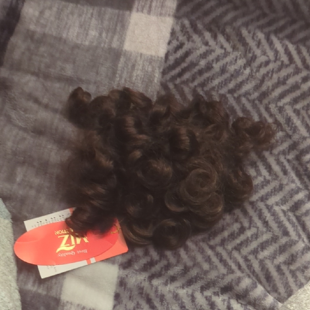 Hello MIZ Dark Brown Curly Hair Extension